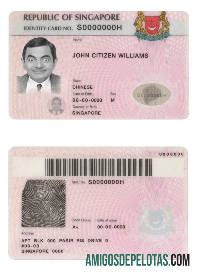 Modelo de identificação de Singapura